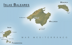 Carte des Baleares