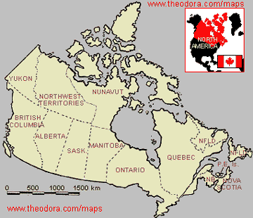 Carte du CANADA 