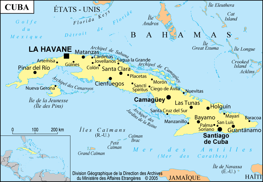 Carte de Cuba