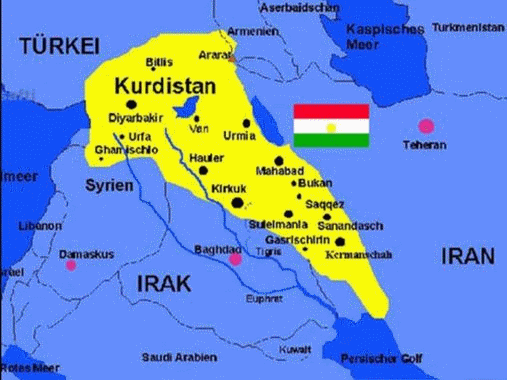 Carte du Kurdistan