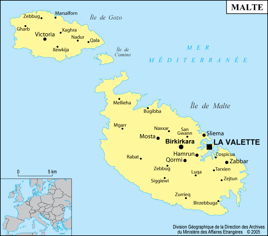 carte de Malte
