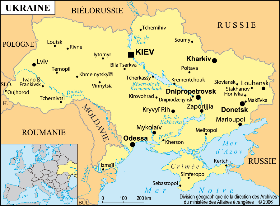 Carte de l 'Ukraine
